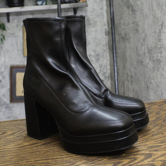 Wild Fable Womens Nadia Platform Boots 87791440 Black 10M - Picture 1 of 10